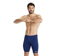 Arena Men's Performance Solid Team Jammer Swim Trunks, Navy/White, 34