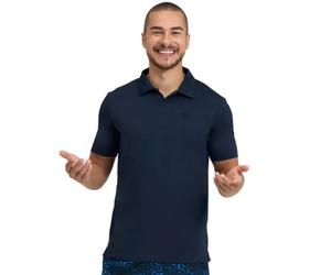 Arena Men's Polo Shirt T-Shirt Solid, Dark Blue, M