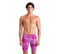 ARENA Men's Powerskin Carbon Glide Tech Jammer Racing Suit Swim Trunks, Ciclamyn Pink, 30