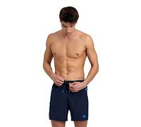 ARENA Men's Pro_File Logo Beach Boxers Navy-Turquoise