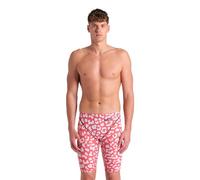Arena Men's Racing Jammer Powerskin St Next Knee Length Tech Swim Suit Trunks, Leopard Skin Geranium, 30
