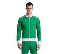 ARENA Men's Relax Iv Front Zip Side Pockets Athletic Track Jacket, Team Green/White/Team Green, XXS