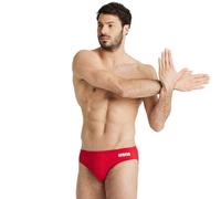 Arena Mens Solid Team Swim Briefs - Red