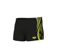 Arena Men's Swim Short Graphic Trunks, Black-Soft Green, 38