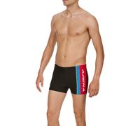 Arena Men's Swim Shorts Runner Short, Black/Red/Blue, D5 UK/USA34