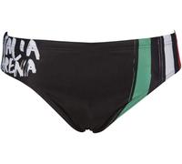 Arena Men's Swim Trunks Briefs Swim Shorts BRIEF Italy FLAG, Black, D5 F85