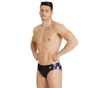 Arena Men's Swim Trunks Swim Shorts Crazy Signals Brief, Black, D5