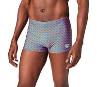 ARENA Men's Swim Trunks, Water Shorts, Boxer Shorts, Royal Multi Blue, D7