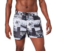 ARENA Men's Beach Shorts Icons Team Shorts, Black/White M