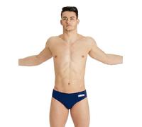 ARENA Men's Team Solid Polo Swim Brief Water Sports Training Bathing Suit, Navy/White, 26