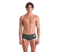Arena Men's Training Swim Costume Big Logo Dark Sage White