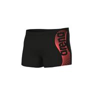 Arena Men's Wake Swim Short Trunks, Black-Calypso Coral, 36