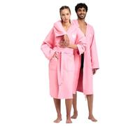Arena Men's Zeal Plus Bathrobe, Pink-White, XXL