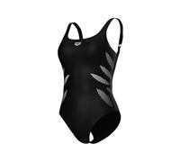 Arena Womens Milena Wing Back One Piece Swimsuit, Black, 38 EU