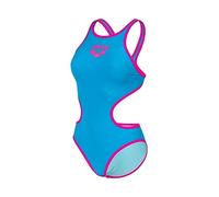 Arena One Big Logo One Piece Women's Swimsuit, Quick-Drying, Sporty Swimwear in MaxLife ECO-Fabric with Maximum Chlorine Resistance and UPF 50+ UV Protection