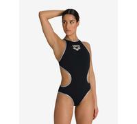 Arena Womens Biglogo One Piece Swimsuit, Black-silver_r, 32 EU