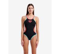 Arena One Double Cross Back swimsuit black red turquoise women - 42