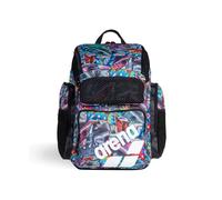 Arena One Go Backpack Swimmers Athletes Sports Gym Rucksack Multisport Daypack Large Size Training Gear Equipment Swim Bag for Men and Women, 45 Liters, Arena Iguanas