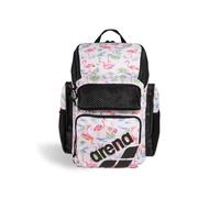 Arena One Go Backpack Swimmers Athletes Sports Gym Rucksack Multisport Daypack Large Size Training Gear Equipment Swim Bag, 45 Liters, Arena Flamingo