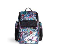 Arena One Go Backpack Swimmers Athletes Sports Gym Rucksack Multisport Daypack Large Size Training Gear Equipment Swim Bag for Men and Women, 45 Liters, Arena Iguanas