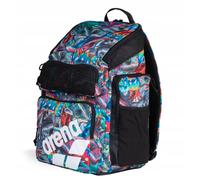Arena One Go Backpack Swimmers Athletes Sports Gym Rucksack Multisport Daypack Large Size Training Gear Equipment Swim Bag for Men and Women, 45 Liters, Arena Iguanas