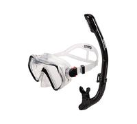 arena Panoramic Mask and Mouthpiece Set for Adults, Unisex Snorkeling Mask, Panoramic Mask with Wide Field of View, Snorkel Set Adults with Anti-Leak Technology, Hypoallergenic Silicone