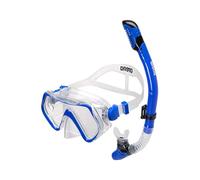 arena Panoramic Mask and Mouthpiece Set for Adults, Unisex Snorkeling Mask, Panoramic Mask with Wide Field of View, Snorkel Set Adults with Anti-Leak Technology, Hypoallergenic Silicone