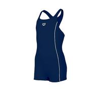 ARENA Performance Girls' Finding R Combi-Short Swimsuit Navy-White