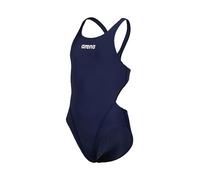 Arena Performance Girls' Solid Team Swim Tech Swimsuit, 15 Years, Navy-White
