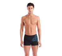 arena Performance Men's Kikko Graphic Swim Shorts Black-Turquoise