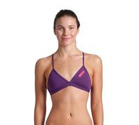 Arena Performance Team Solid Bikini Top for Women, Sporty for Pool, Quick Dry Swimwear, Maxfit Eco Chlorine Resistant Fabric, UV Protection and Lined Front Fabric
