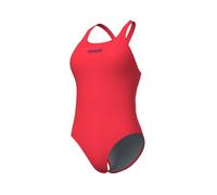 Arena Womens Team Swimsuit Swim Pro Solid One Piece, Bright Coral-Plum, 34 EU