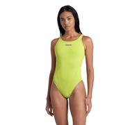 Arena Womens Team Tech Solid One Piece Swimsuit, Soft Green, 30 EU
