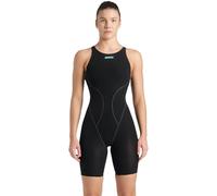 Arena Powerskin Impulso Open Back - Black/Teal - Female Racing Size 28