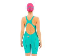 ARENA Powerskin ST Next One Piece Women's Swimsuit, FINA Approved Tech Suit, Women's Recycled Fabric Swimsuit, Women's Lined One Piece Swimsuit with Reinforced Shoulder Straps Blue