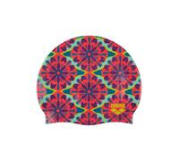 Arena Print 2 Unisex Silicone Swim Cap for Intensive Training Comfortable Non-Slip Swim Cap One Size Floral Arena