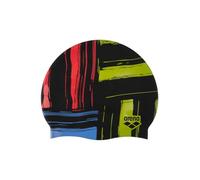 Arena Print 2 Unisex Silicone Swimming Cap for Intensive Training Comfortable Non-Slip One Size Grid Arena