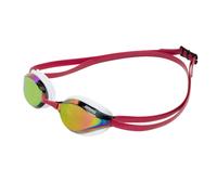ARENA Python Racing Swim Goggles for Men and Women UV Protection Anti-Fog Dual Strap Mirror Lens Copper/White/Red Wine