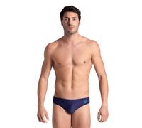 ARENA Santamarias R Men's Swimsuit, Men's Sea and Pool Swimsuit Briefs in Lined Fabric Maxfit Chlorine and Salt Resistant, UV Protection 50+ Navy-Turquoise