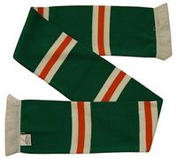 Arena Scarves Celtic and Ireland Football Fans Green, White and Tangerine Retro Striped Scarf