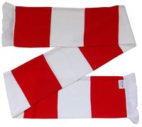 Arena Scarves Charlton Athletic Supporters Red and White Retro Style Scarf