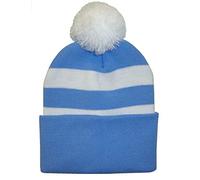 Arena Scarves Coventry City Fans Bobble Hat in Sky Blue and White