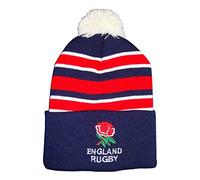 Arena Scarves England Rugby Bobble Hat - Navy Striped