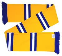 Arena Scarves Leeds Supporters Gold, Royal Blue, and White Retro Bar Scarf