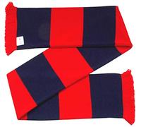 Arena Scarves Navy and Red Traditional Bar Scarf
