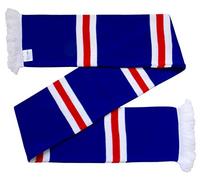 Arena Scarves Rangers style striped scarf in Royal/Red/White