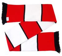 Arena Scarves Southampton Supporters Red and White Bar Scarf with a Black Stripe