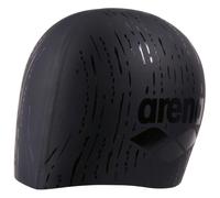 Arena Unisex Shine Silicone Swim Cap for Women and Men Fitness Swimmers Intensive Training Durable Soft Elastic Bathing Cap, Black/Blue