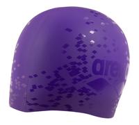 Arena Unisex Shine Silicone Swim Cap for Women and Men Fitness Swimmers Intensive Training Durable Soft Elastic Bathing Cap, Plum/Violet