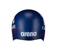 Arena Signature Collection Florent Manaudou Autograph Unisex Adult Molded Silicone Swim Cap for Training and Racing, One Size Fits Most, Navy